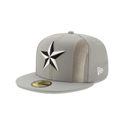 Texas Rangers Gorra | New Era MLB Logo Elements Tonal 59fifty Fitted Cap Mexico - Grises